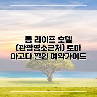 롬 라이프 호텔 (관광명소근처) 로마 아고다 할인 예약가이드