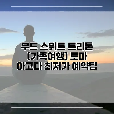 무드 스위트 트리톤 (가족여행) 로마 아고다 최저가 예약팁