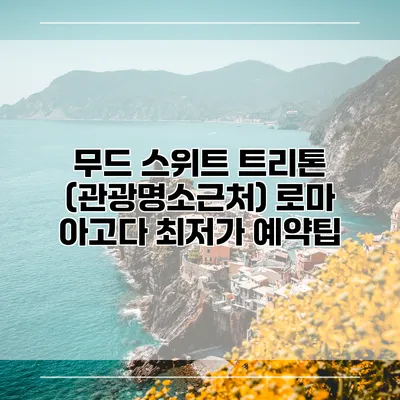 무드 스위트 트리톤 (관광명소근처) 로마 아고다 최저가 예약팁