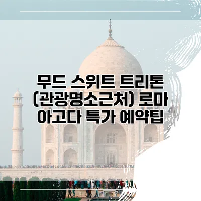 무드 스위트 트리톤 (관광명소근처) 로마 아고다 특가 예약팁
