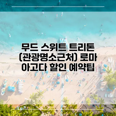 무드 스위트 트리톤 (관광명소근처) 로마 아고다 할인 예약팁