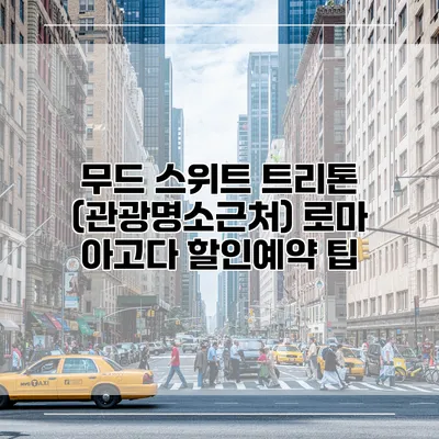 무드 스위트 트리톤 (관광명소근처) 로마 아고다 할인예약 팁