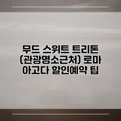 무드 스위트 트리톤 (관광명소근처) 로마 아고다 할인예약 팁