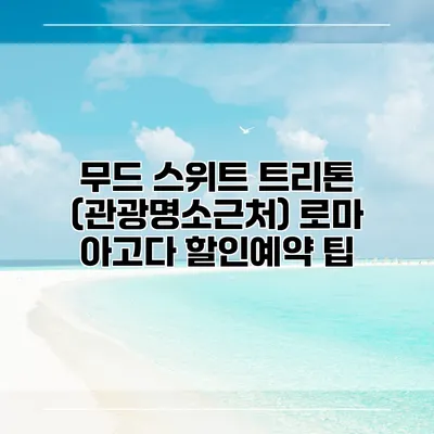 무드 스위트 트리톤 (관광명소근처) 로마 아고다 할인예약 팁