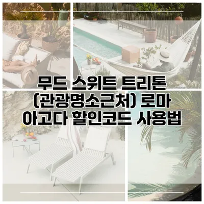 무드 스위트 트리톤 (관광명소근처) 로마 아고다 할인코드 사용법
