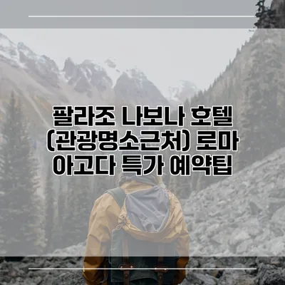 팔라조 나보나 호텔 (관광명소근처) 로마 아고다 특가 예약팁