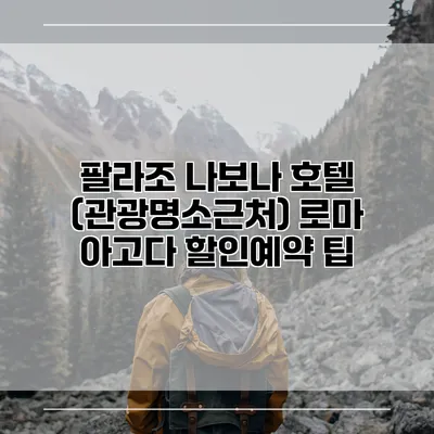 팔라조 나보나 호텔 (관광명소근처) 로마 아고다 할인예약 팁