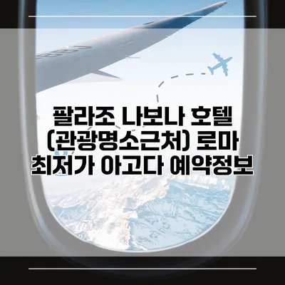 팔라조 나보나 호텔 (관광명소근처) 로마 최저가 아고다 예약정보