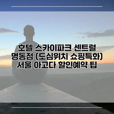 호텔 스카이파크 센트럴 명동점 (도심위치 쇼핑특화) 서울 아고다 할인예약 팁