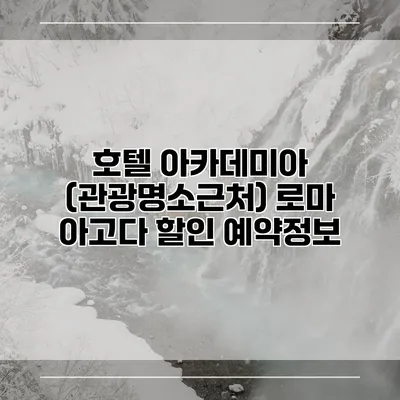 호텔 아카데미아 (관광명소근처) 로마 아고다 할인 예약정보